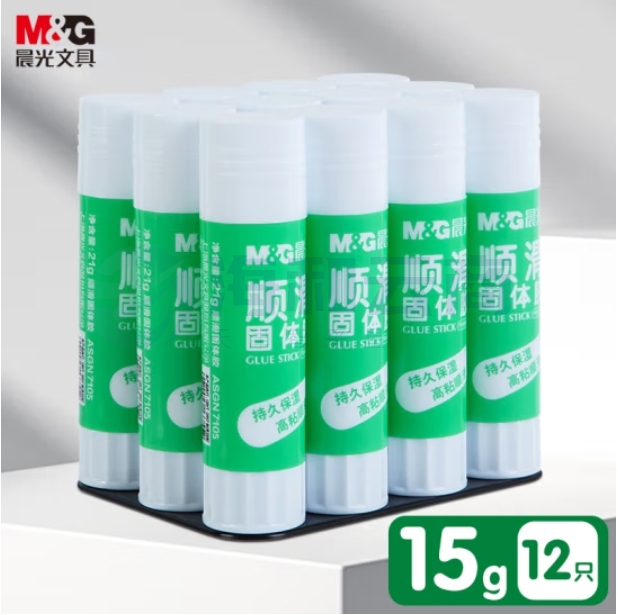 晨光15g*12支装 顺滑固体胶 ASGN7103胶棒