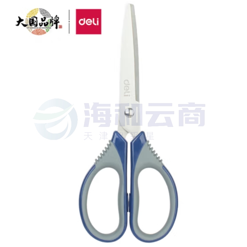 得力（deli） 170mm中号不锈钢剪刀手工剪刀锋利耐用剪刀 6045