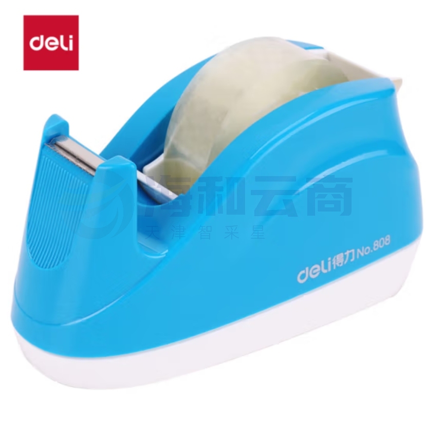 得力(deli)小号胶带座切割器封箱器(胶带宽度 ≤18mm) 180°可旋转胶带卡槽808