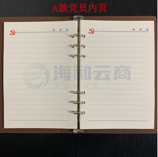 A5活页纸  可替换内芯 党员学习笔记本活页内芯