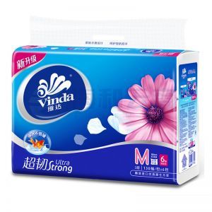 维达 超韧软抽纸 V2252 软抽 3层 130抽/包 6包/提 160MM*195MM