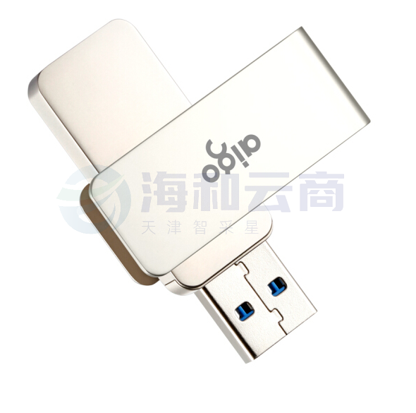 爱国者 32GB USB3.0 U盘 U330金属旋转系列 银色