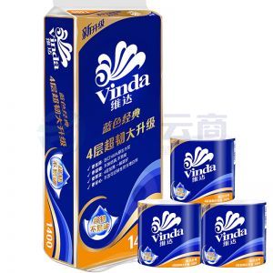 维达	卷筒卫生纸 V4069 3层 规格：138*100mm 140g/卷 10卷/提