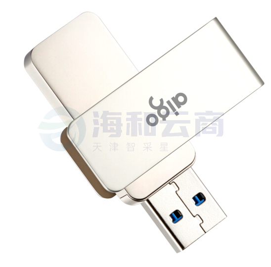 爱国者 64GB USB3.0 U盘 U330金属旋转系列 银色