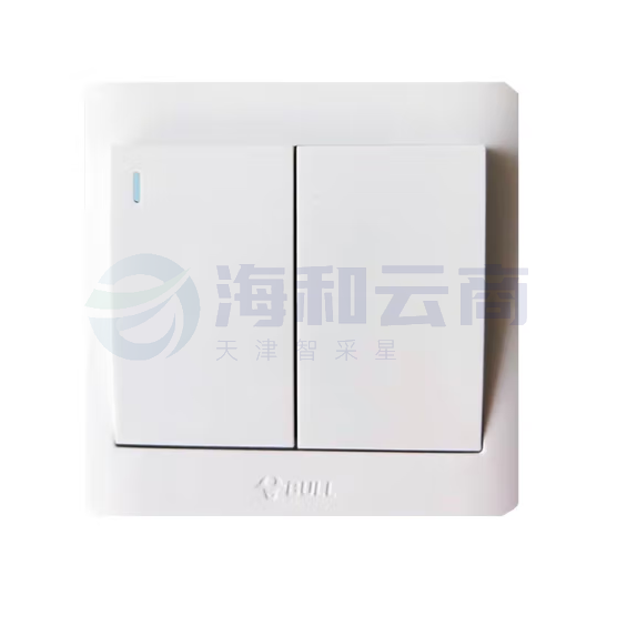 公牛 G32K211 二位单控带荧屏开关 86型白色