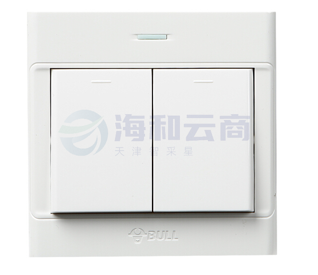 公牛86型两位面板开关G06K211