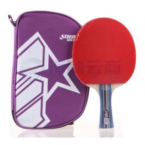 红双喜  横拍双面长反胶乒乓球拍