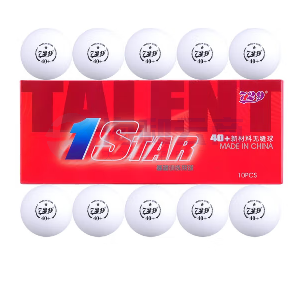 729 乒乓球无缝1星新材料40+ YX-100Z-44 白色/100只