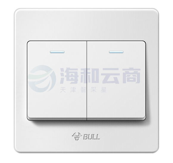 公牛 开关插座  二开单控开关 86型 G07K211