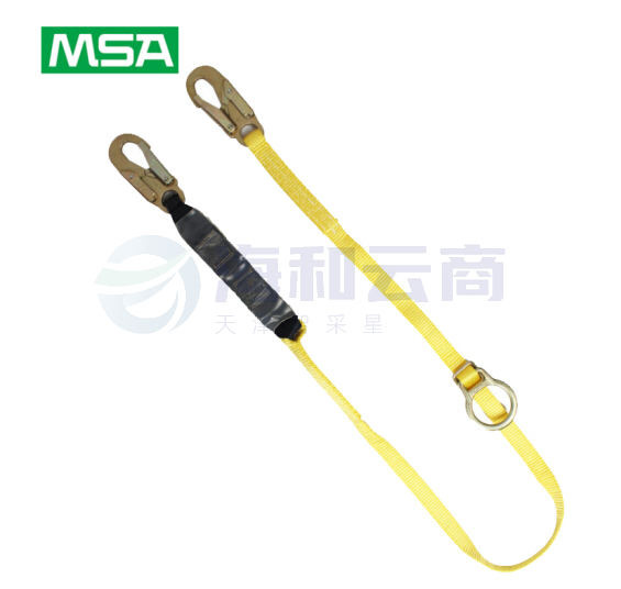 梅思安/MSA 9302002单腿反扣型吸震绳两端均为19mm开口挂钩