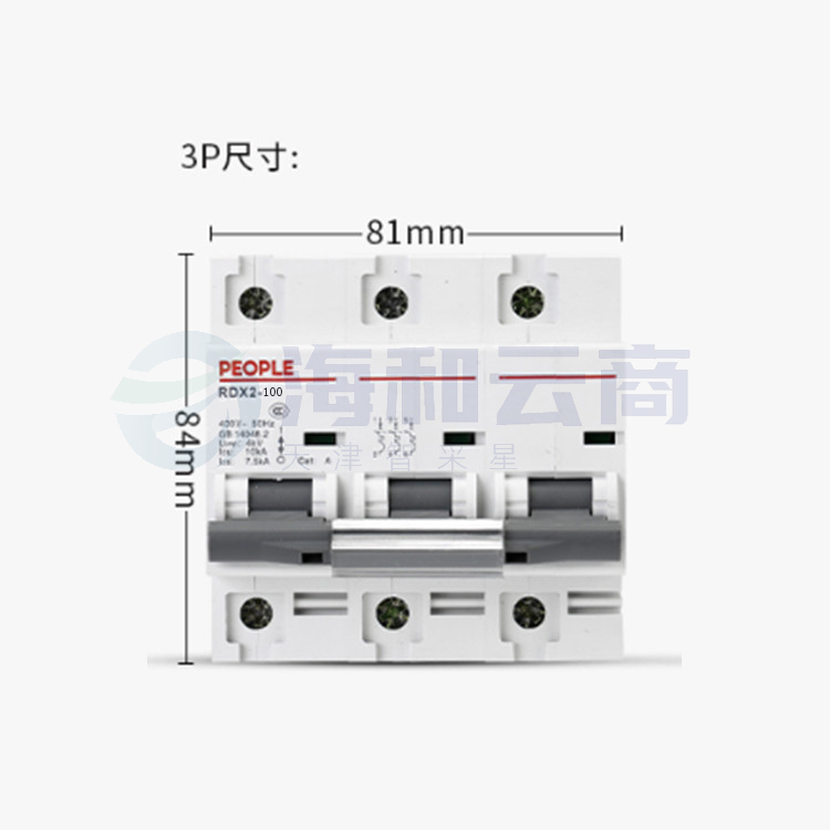 人民电器 RDX2 3P/80A 大功率断路器