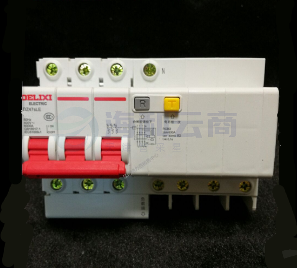 德力西 DZ47SLE-3P  C型 25A  (拼装)  漏电保护断路器