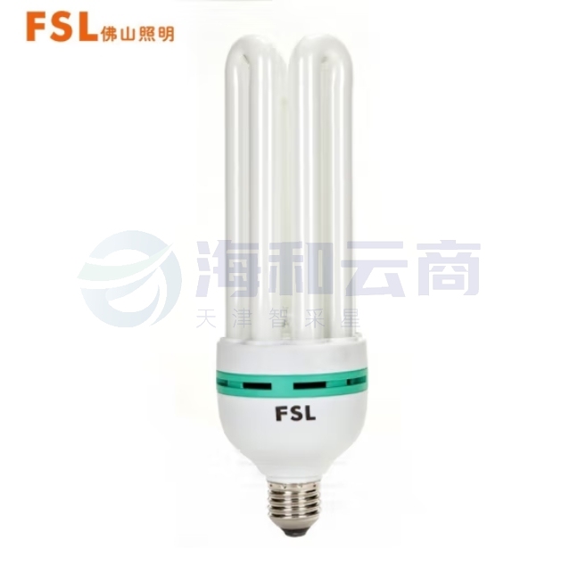 佛山照明 36W节能灯泡4U型三基色荧光E27螺口白光6500K