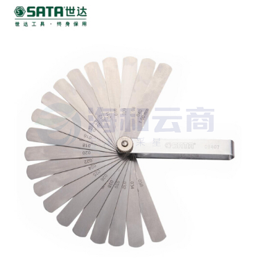世达（SATA）32件套公英制塞尺0.02-1.00MM货号09407