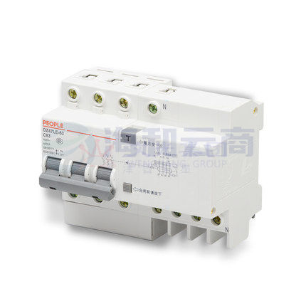 人民电器 DZ47LE-3P10A 4L 漏电保护器