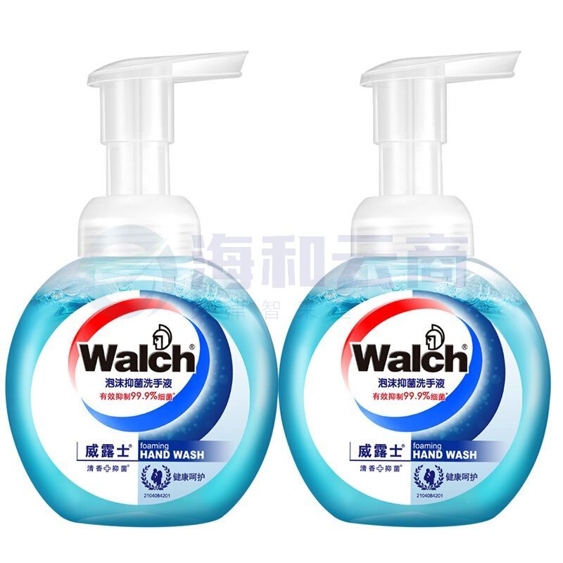 威露士泡沫抑菌洗手液健康呵护225ml*2瓶/套