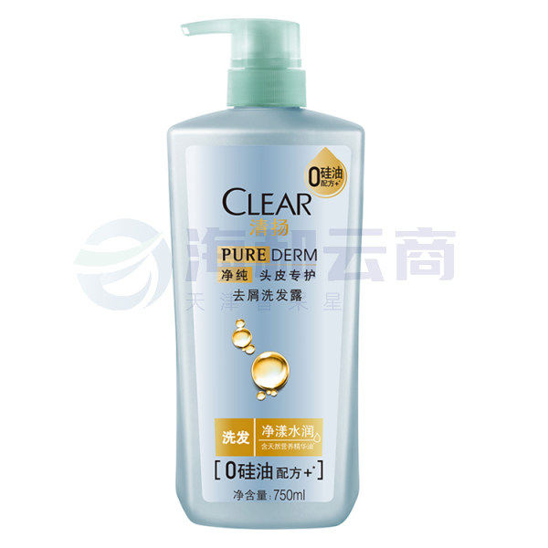 清扬净纯头皮专护去屑洗发水 750ML