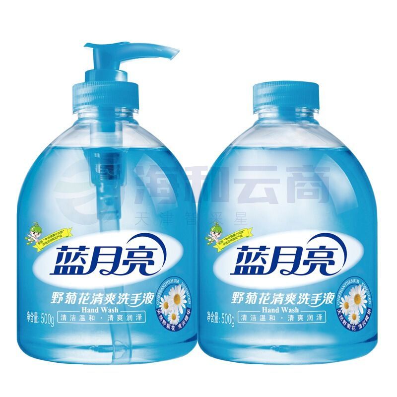 蓝月亮 野菊花洗手液 500g/瓶+500g瓶装补充液 厨房专用 去腥去油腻