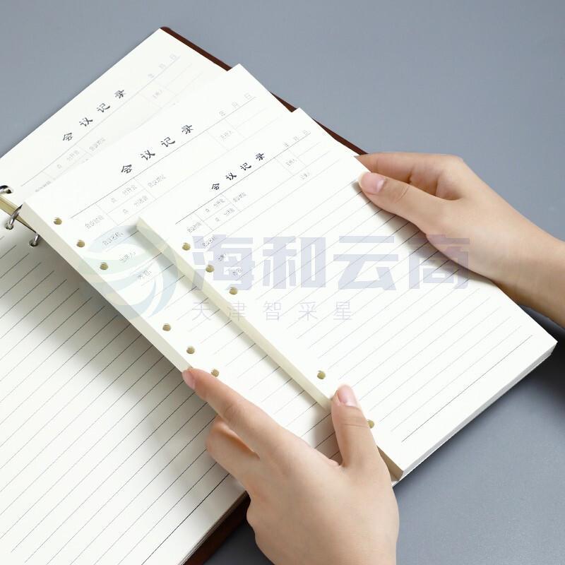 活页替芯笔记本子适用6孔A5活页纸内芯 A5-会议记录内芯