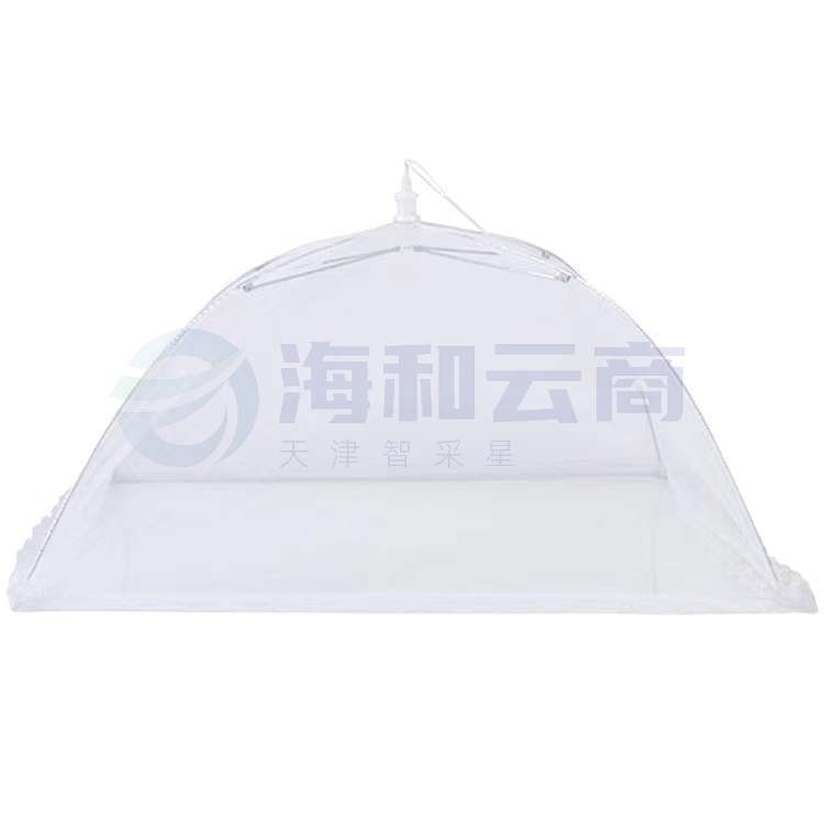 白色商用超大号长方形餐桌罩新款可折叠盖菜罩家用饭店剩菜食物罩120cm*60cm