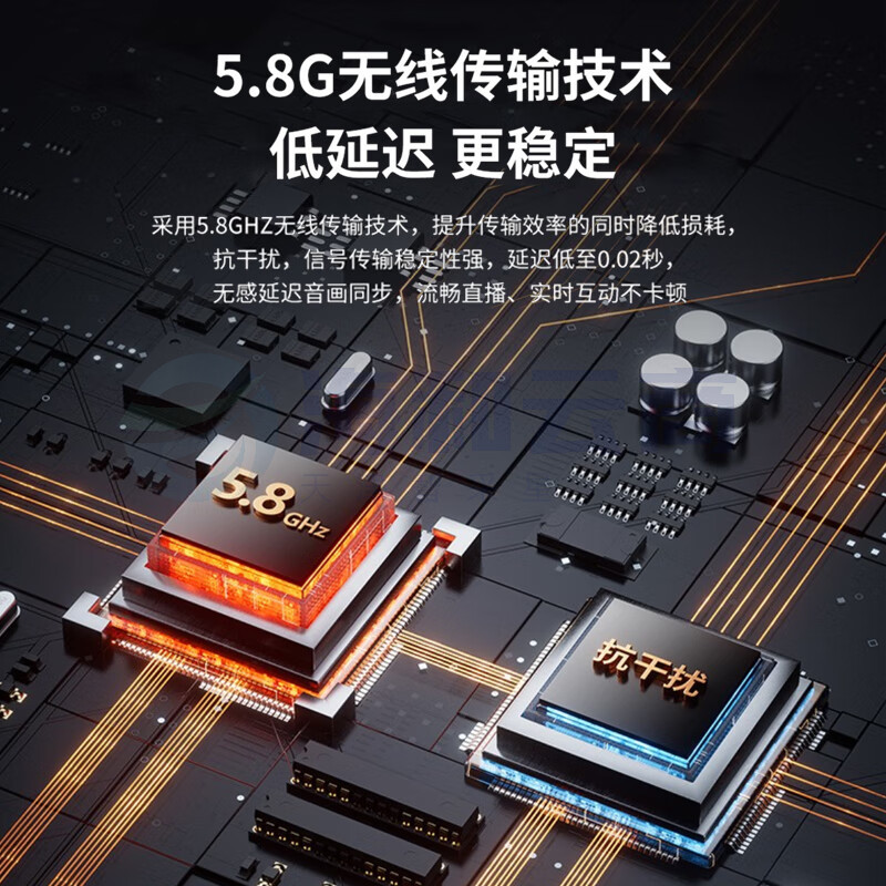 得胜 (TAKSTAR)WPM-580R 无线监听耳机 颈挂式 5.8G无线 直播、录音监听直播带货 单接收 (需搭配发射器)