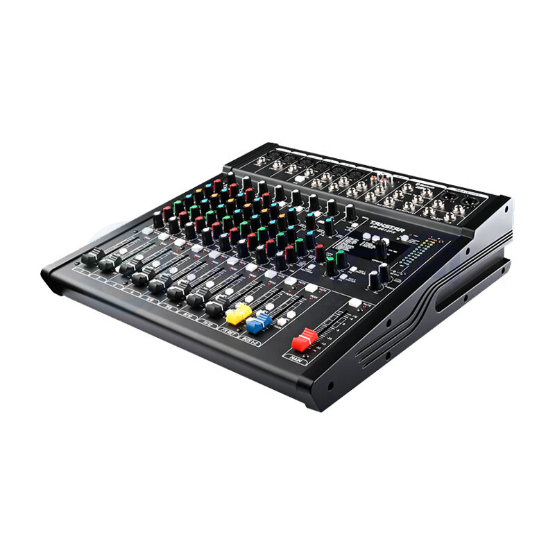 得胜 (TAKSTAR)XR-0612FX(2023款)模拟调⾳台 十二路 带蓝牙模块USB-A MP3播放高中低音可调节48V幻象电源 会议演出户外