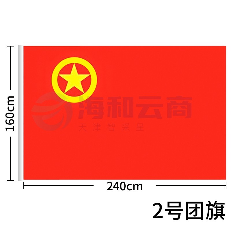 加厚标准款中国共青团团旗手持纳米防水 涤纶材质 中号2号(160*240cm)-cpy1521-cpy7813