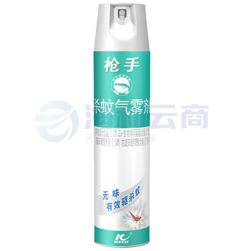 枪手杀虫气雾剂 驱杀蚊虫苍蝇飞蛾蟑螂飞虫 无味600ml*24瓶