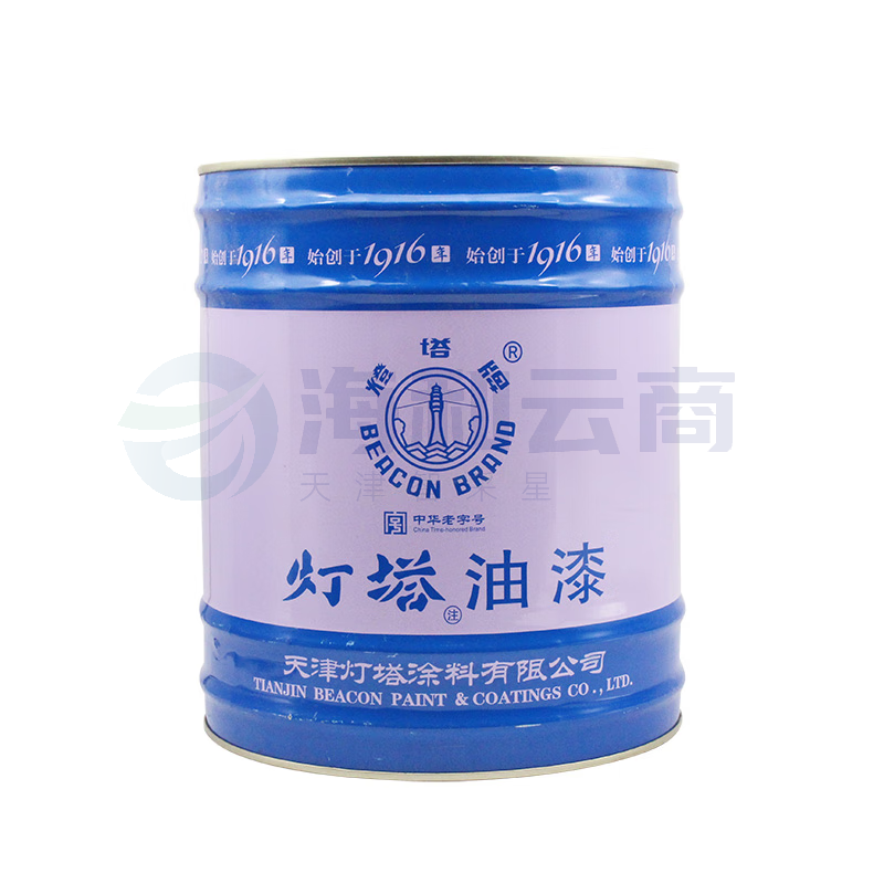 灯塔牌油漆 灯塔油漆DTK醇酸调和漆金属漆防锈漆栏杆铁门彩钢瓦翻新  16kg/桶(下单备注颜色)
