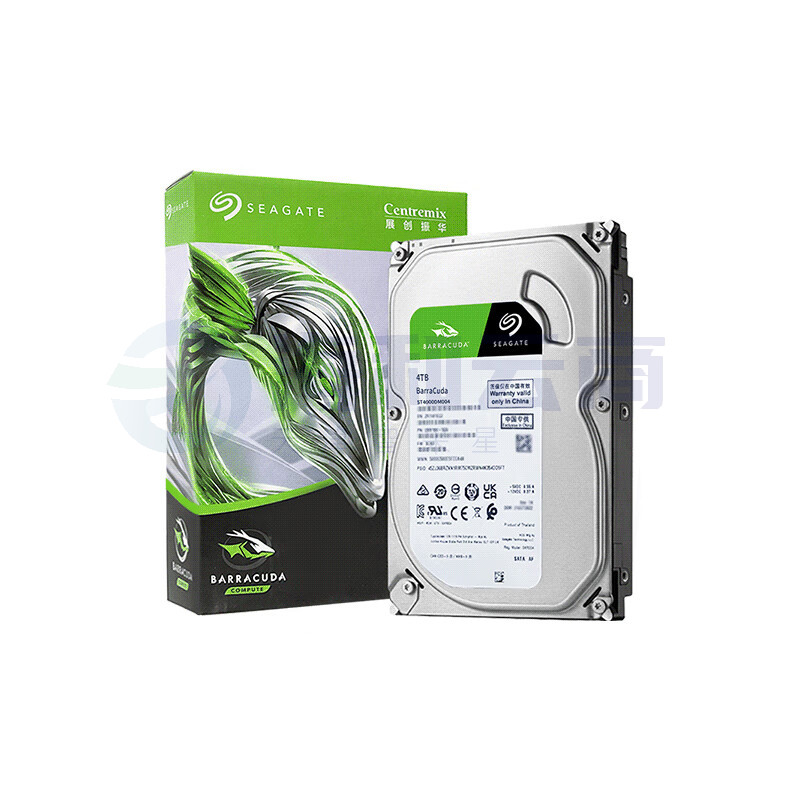 希捷(SEAGATE)台式机硬盘 4TB 5400转 256MB 机械硬盘 SATA 希捷酷鱼系列 电脑硬盘 3.5英寸