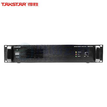 得胜(TAKSTAR)EBS-50A 广播功率放大器500W 纯后级大功率广播系统功放 公共广播喇叭音响音柱背景音乐功放