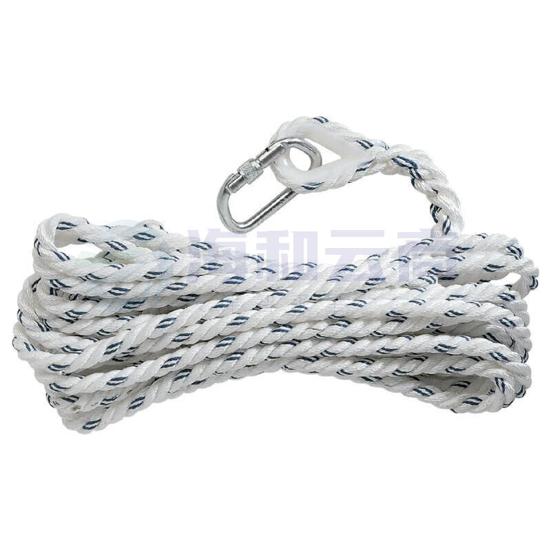 代尔塔 安全绳,聚酰胺,长度30m,绳径14mm 503319-白色