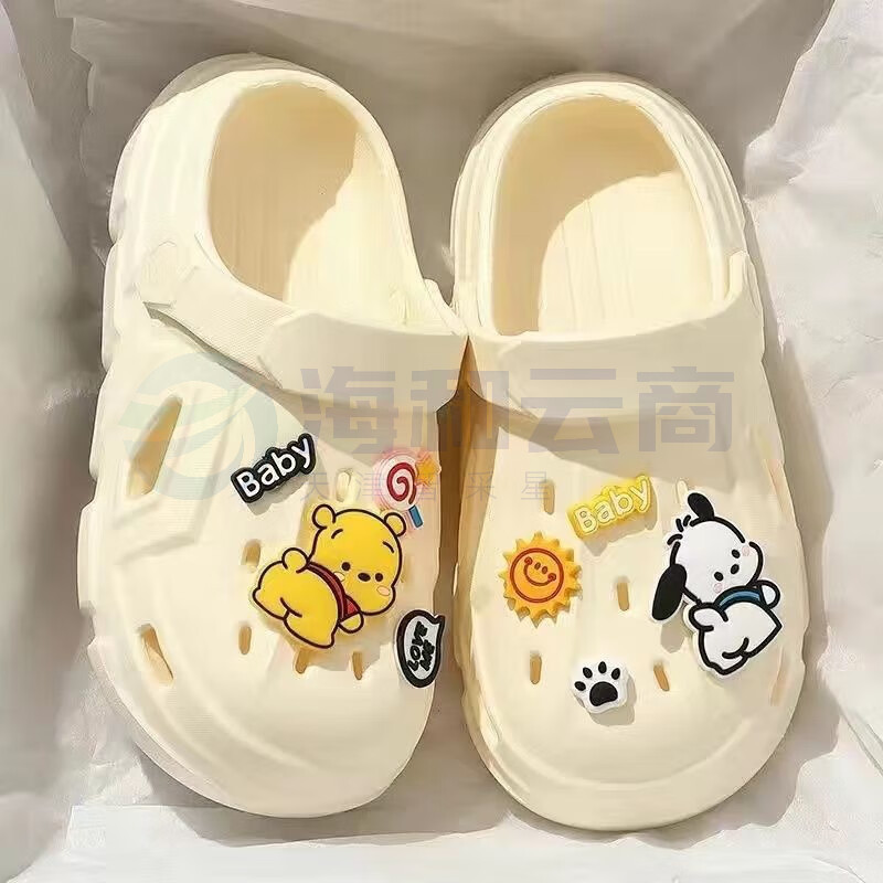 回力 洞洞鞋 厚底防滑沙滩卡通凉鞋