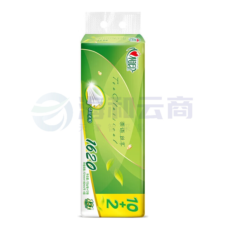 心相印 卷纸BT2812 4层12卷/提(135g/卷) 茶语丝享卷纸卫生纸