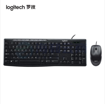 罗技（Logitech） MK200 有线键鼠套装 办公键鼠 黑色