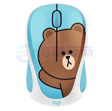 罗技（Logitech）LINE FRIENDS 无线鼠标 可爱萌系光电女生鼠标 送女神 情人节礼物 布朗熊BROWN