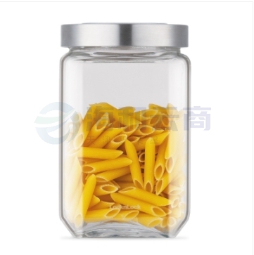 乐扣乐扣（LOCKnLOCK）LLG106 玻璃储物罐密封罐 收纳储物容器 厨房食品储存器皿 1.7L