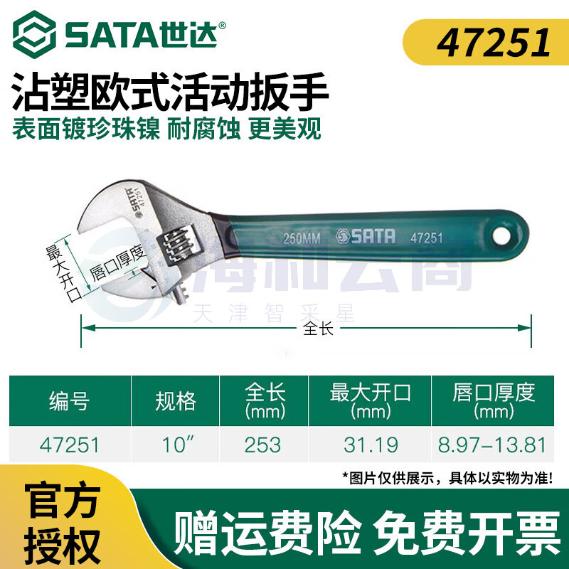 小扳手迷你活动扳手小型大开口活络扳手活口扳手小号10沾塑柄(开口量30mm)