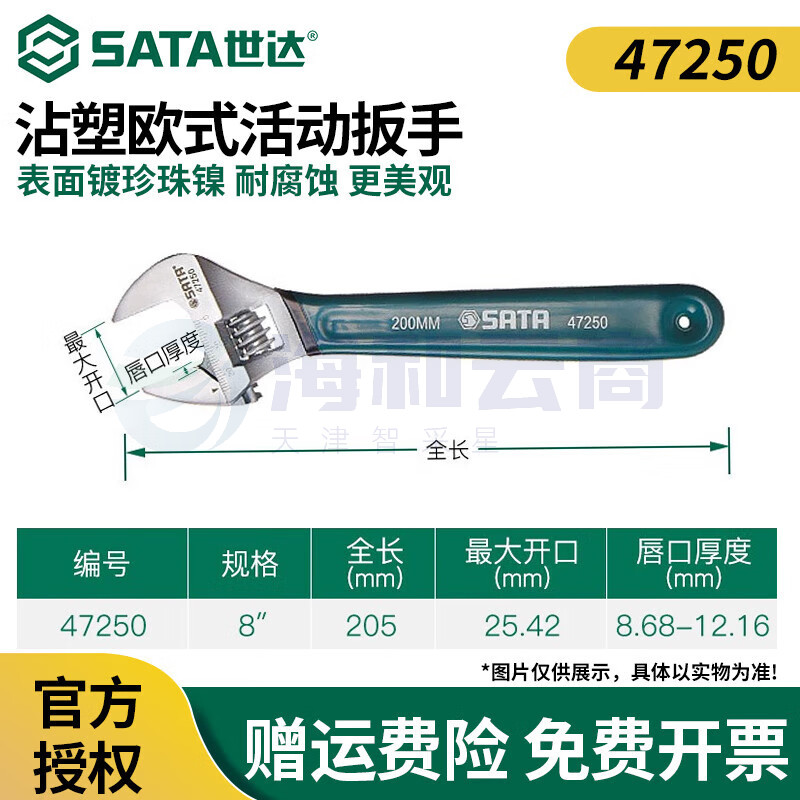 小扳手迷你活动扳手小型大开口活络扳手活口扳手小号8沾塑柄(开口量25mm)