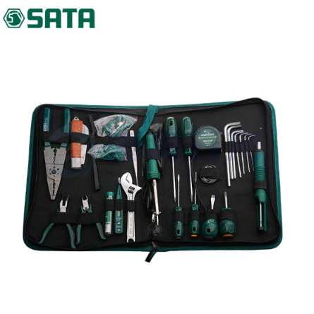 世达(SATA)27件电子工具组套/工具箱包组套电脑螺丝刀扳手组合套装 03760