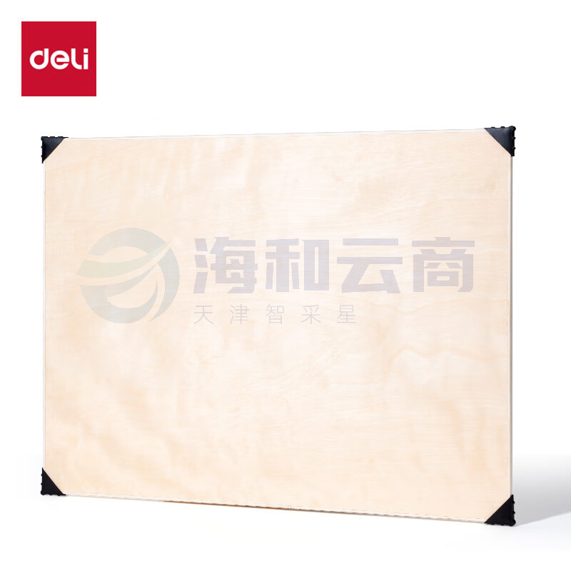 得力(deli)4K实心画板双面用素描可擦水彩水粉颜料画架板绘图板写生速写专业艺术画板HS912-4K