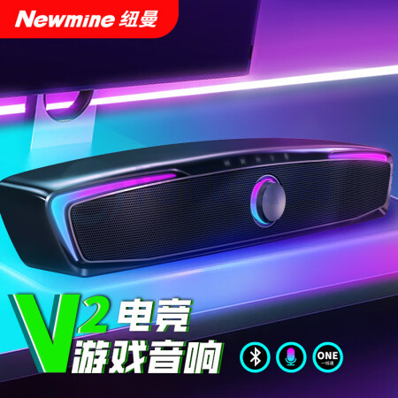 纽曼(Newmine)V2 PRO蓝牙电竞音响音箱 黑色