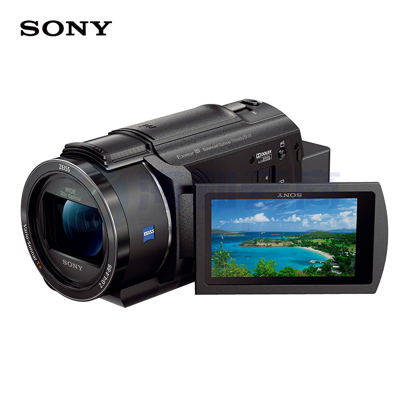(下单前请咨询)索尼(SONY)FDR-AX45A 4K高清数码摄像机 黑色 (5轴防抖 快捷编辑 约20倍光学变焦)
