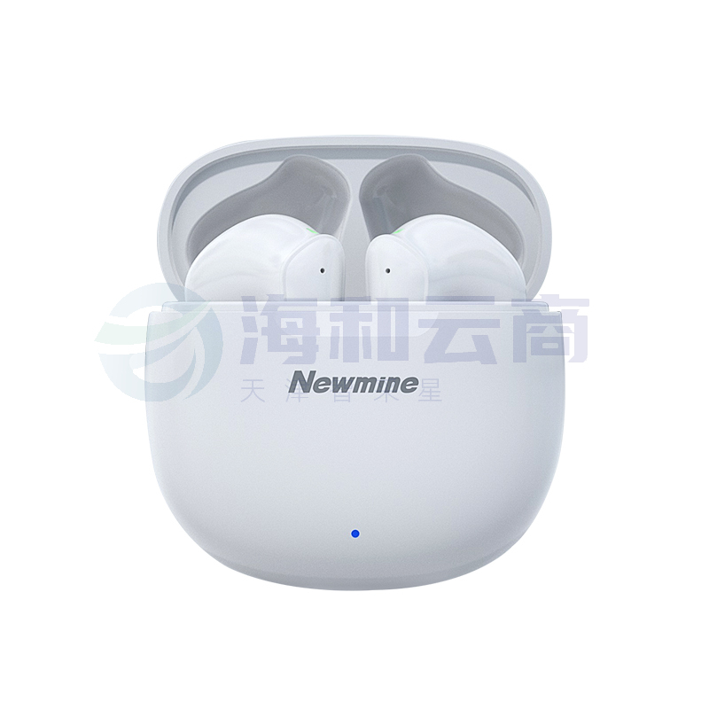 纽曼(Newmine) 蓝牙耳机 L6 双唛降噪半入耳式耳机长续航跑步运动通用苹果华为小米手机的耳机 白色