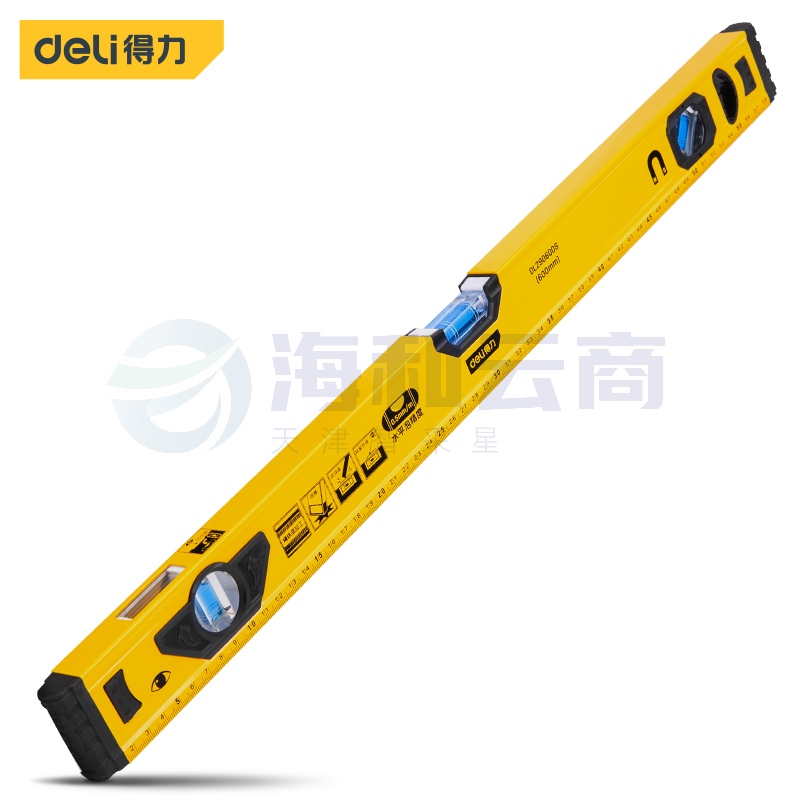 得力(deli) DL290600强磁多角度水平尺铝合金水平测量尺水平仪600mm DL290600