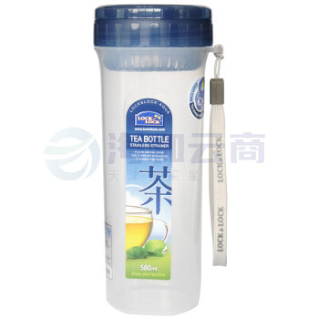 乐扣乐扣HPL935D 塑料水杯PP5号材质 便携防漏户外运动水壶 蓝色 580ml