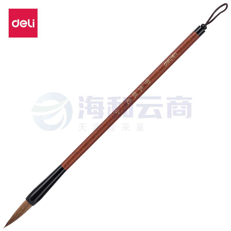得力6582毛笔(浅棕色)(1支/袋)
