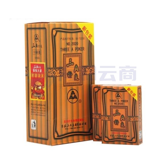 三A扑克牌(10副每盒 整盒起售)