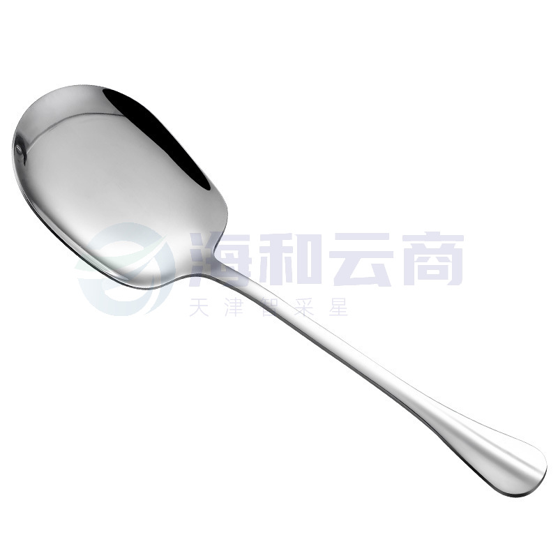 巨联(JULIAN) 7*25cm 304不锈钢公用勺子 大号分餐勺